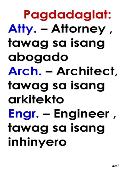 PAGDADAGLAT: Tagalog.